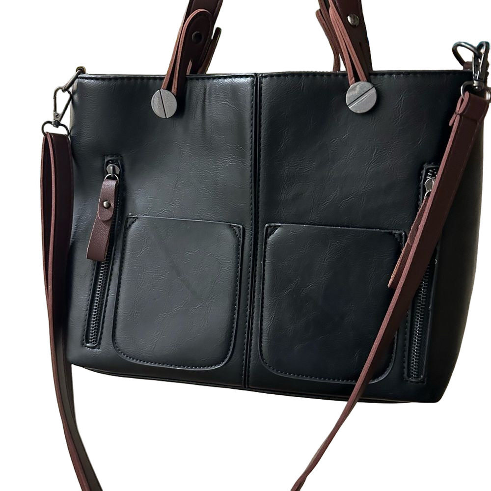 Love and Freedom Leather Purse with Wallet